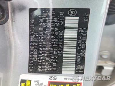 Zdjęcie 12 z 12 samochodu: 2020 TOYOTA CAMRY SE VIN:4T1G11AK0LU347483 - miniatura