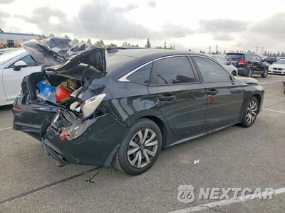 Trzecie zdjęcie samochodu z tyłu: 2022 HONDA CIVIC LX VIN:2HGFE2F23NH523047 - miniatura