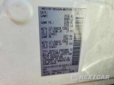 Zdjęcie 14 z 14 samochodu: 2015 NISSAN ROGUE SL VIN:5N1AT2MT5FC838913 - miniatura