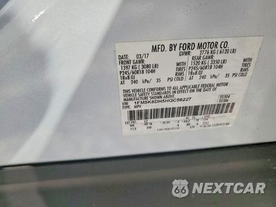 Zdjęcie 13 z 13 samochodu: 2017 FORD EXPLORER XLT VIN:1FM5K8DH5HGC56227 - miniatura