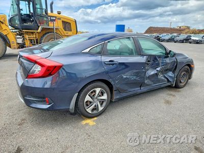 Trzecie zdjęcie samochodu z tyłu: 2019 HONDA CIVIC LX VIN:2HGFC2F6XKH559015 - miniatura