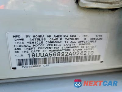Zdjęcie 12 z 12 samochodu: 2002 ACURA 3.2TL TYPE-S VIN:19UUA56892A024210 - miniatura