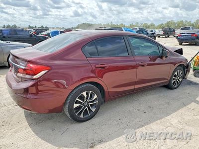 Trzecie zdjęcie samochodu z tyłu: 2014 HONDA CIVIC EX VIN:19XFB2F83EE082236 - miniatura