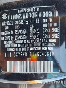 Zdjęcie 14 z 14 samochodu: 2021 KIA SORENTO SX VIN:5XYRKDLF1MG040810 - miniatura