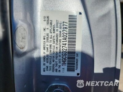 Zdjęcie 12 z 12 samochodu: 2001 HONDA ACCORD EX VIN:1HGCG32741A027977 - miniatura