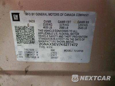Zdjęcie 14 z 14 samochodu: 2019 CHEVROLET EQUINOX LS VIN:2GNAXSEV7K6277472 - miniatura