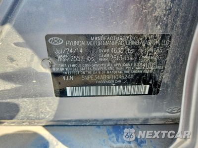 Zdjęcie 12 z 12 samochodu: 2015 HYUNDAI SONATA SPORT 2.0T VIN:5NPE34AB9FH045244 - miniatura