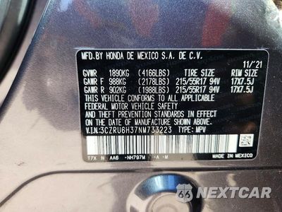 Zdjęcie 14 z 14 samochodu: 2022 HONDA HR-V LX VIN:3CZRU6H37NM733223 - miniatura