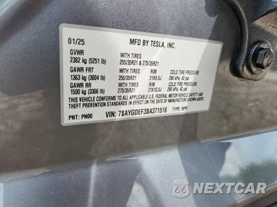 Zdjęcie 13 z 13 samochodu: 2025 TESLA MODEL Y VIN:7SAYGDEF3SA371516 - miniatura