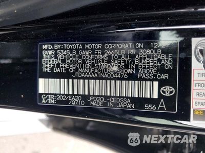 Zdjęcie 12 z 12 samochodu: 2022 TOYOTA MIRAI XLE VIN:JTDAAAAA1NA004476 - miniatura