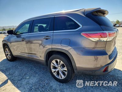 Drugie zdjęcie samochodu z przodu: 2015 TOYOTA HIGHLANDER XLE VIN:5TDKKRFHXFS091580 - miniatura