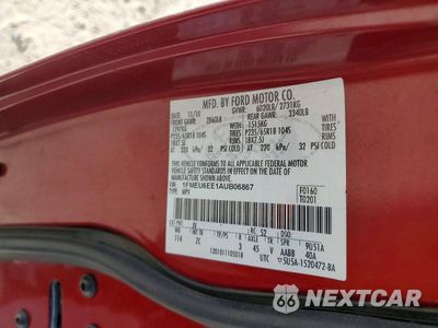 Zdjęcie 13 z 13 samochodu: 2010 FORD EXPLORER EDDIE BAUER VIN:1FMEU6EE1AUB06867 - miniatura