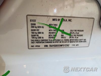 Zdjęcie 14 z 14 samochodu: 2022 TESLA MODEL Y VIN:7SAYGDEE5NF512262 - miniatura