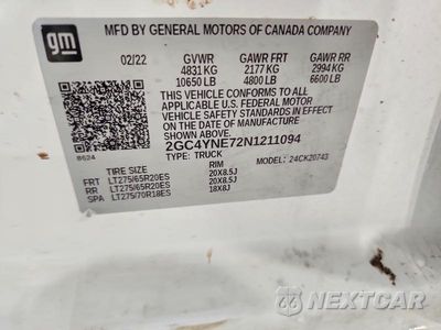 Zdjęcie 13 z 13 samochodu: 2022 CHEVROLET SILVERADO K2500 HEAVY DUTY LT VIN:2GC4YNE72N1211094 - miniatura