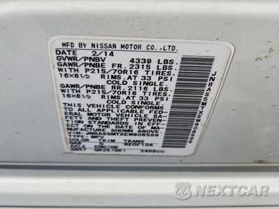Zdjęcie 13 z 13 samochodu: 2014 NISSAN ROGUE SELECT S VIN:JN8AS5MTXEW606589 - miniatura
