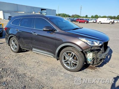 Czwarte zdjęcie samochodu z boku: 2017 HYUNDAI SANTA FE LIMITED ULTIMATE VIN:KM8SRDHF2HU250385 - miniatura