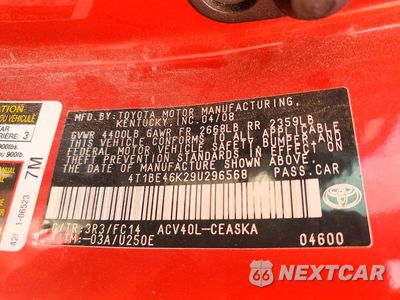 Zdjęcie 12 z 12 samochodu: 2009 TOYOTA CAMRY SE VIN:4T1BE46K29U296568 - miniatura