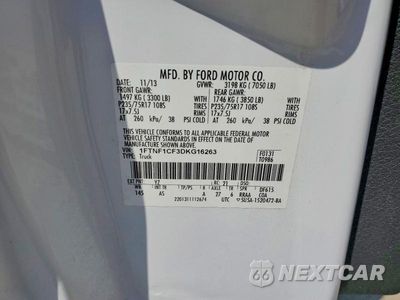 Zdjęcie 12 z 12 samochodu: 2011 FORD F150 VIN:1FTNF1CF3DKG16263 - miniatura
