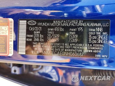 Zdjęcie 13 z 13 samochodu: 2022 HYUNDAI TUCSON SEL VIN:5NMJFCAE0NH060687 - miniatura