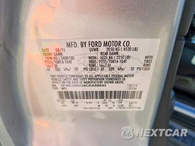 Zdjęcie 13 z 13 samochodu: 2012 FORD ESCAPE XLT VIN:1FMCU0DG4CKA58643 - miniatura