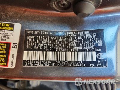 Zdjęcie 12 z 12 samochodu: 2013 TOYOTA COROLLA L VIN:2T1BU4EE5DC954408 - miniatura