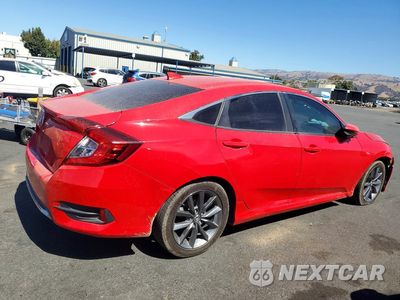 Trzecie zdjęcie samochodu z tyłu: 2020 HONDA CIVIC EX VIN:2HGFC1F34LH682178 - miniatura