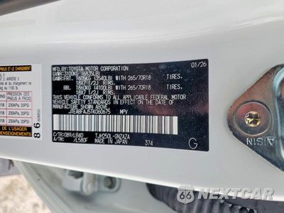 Zdjęcie 14 z 14 samochodu: 2026 TOYOTA LAND CRUISER BASE VIN:JTEABFAJ5TK060675 - miniatura