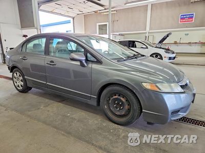 Czwarte zdjęcie samochodu z boku: 2009 HONDA CIVIC LX VIN:19XFA16559E032737 - miniatura