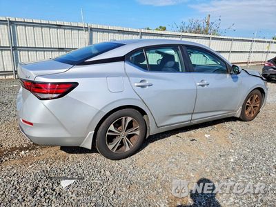 Trzecie zdjęcie samochodu z tyłu: 2022 NISSAN SENTRA SV VIN:3N1AB8CV3NY228482 - miniatura