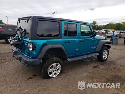 Trzecie zdjęcie samochodu z tyłu: 2019 JEEP WRANGLER UNLIMITED SPORT VIN:1C4HJXDG4KW602769 - miniatura