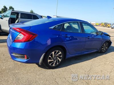 Trzecie zdjęcie samochodu z tyłu: 2017 HONDA CIVIC EX VIN:19XFC2F74HE001429 - miniatura