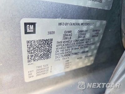 Zdjęcie 12 z 12 samochodu: 2021 GMC SIERRA K1500 SLE VIN:1GTU9BET0MZ148849 - miniatura