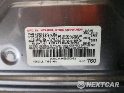Zdjęcie 13 z 13 samochodu: 2016 MITSUBISHI OUTLANDER SE VIN:JA4AD3A3XGZ050052 - miniatura