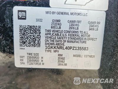 Zdjęcie 14 z 14 samochodu: 2023 GMC ACADIA SLE VIN:1GKKNRL40PZ135583 - miniatura