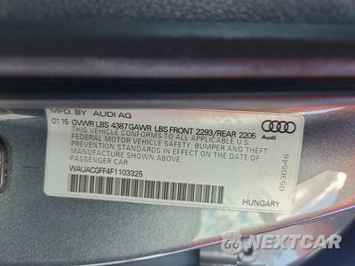 Zdjęcie 12 z 12 samochodu: 2015 AUDI A3 PREMIUM VIN:WAUACGFF4F1103325 - miniatura