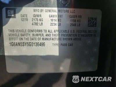 Zdjęcie 12 z 12 samochodu: 2016 CADILLAC ATS-V VIN:1G6AN5SY5G0136496 - miniatura