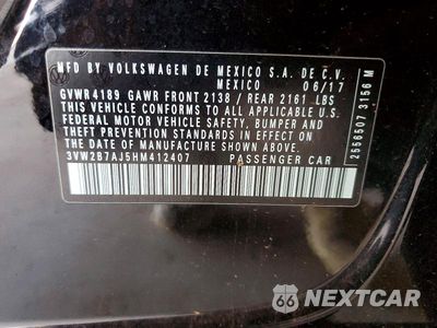 Zdjęcie 12 z 12 samochodu: 2017 VOLKSWAGEN JETTA S VIN:3VW2B7AJ5HM412407 - miniatura