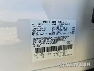 Zdjęcie 13 z 13 samochodu: 2015 FORD EDGE SEL VIN:2FMTK3J83FBB40771 - miniatura