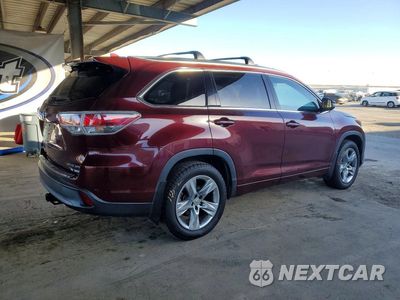Trzecie zdjęcie samochodu z tyłu: 2015 TOYOTA HIGHLANDER LIMITED VIN:5TDDKRFH1FS114673 - miniatura