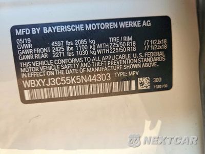 Zdjęcie 12 z 12 samochodu: 2019 BMW X2 SDRIVE28I VIN:WBXYJ3C55K5N44303 - miniatura