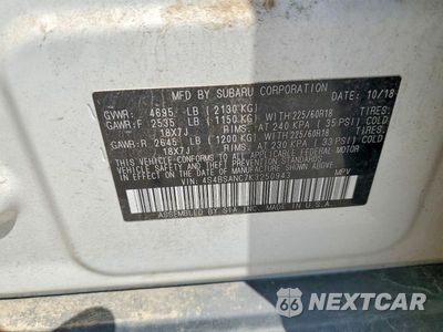 Zdjęcie 13 z 13 samochodu: 2019 SUBARU OUTBACK 2.5I LIMITED VIN:4S4BSANC7K3250943 - miniatura