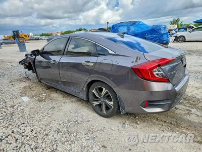 Drugie zdjęcie samochodu z przodu: 2018 HONDA CIVIC TOURING VIN:JHMFC1F99JX009932 - miniatura