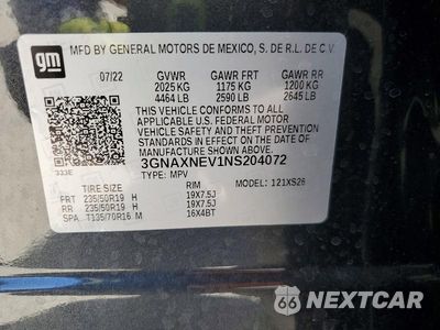 Zdjęcie 14 z 14 samochodu: 2022 CHEVROLET EQUINOX PREMIER VIN:3GNAXNEV1NS204072 - miniatura
