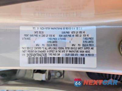 Zdjęcie 12 z 12 samochodu: 2024 MAZDA 3 SELECT SPORT VIN:3MZBPABM7RM427435 - miniatura