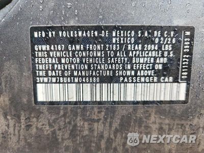 Zdjęcie 12 z 12 samochodu: 2026 VOLKSWAGEN JETTA SE VIN:3VW7W7BU6TM046680 - miniatura