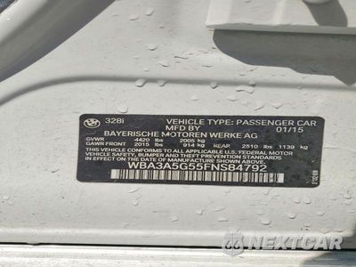 Zdjęcie 12 z 12 samochodu: 2015 BMW 328 I VIN:WBA3A5G55FNS84792 - miniatura