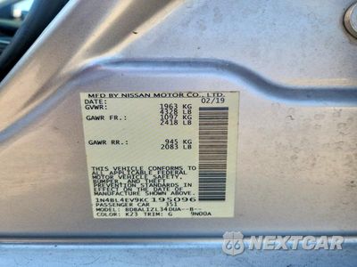 Zdjęcie 12 z 12 samochodu: 2019 NISSAN ALTIMA SL VIN:1N4BL4EV9KC195096 - miniatura