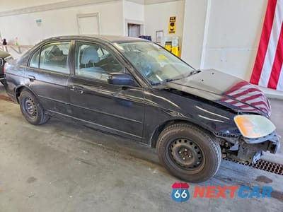 Czwarte zdjęcie samochodu z boku: 2003 HONDA CIVIC LX VIN:2HGES16623H543871 - miniatura
