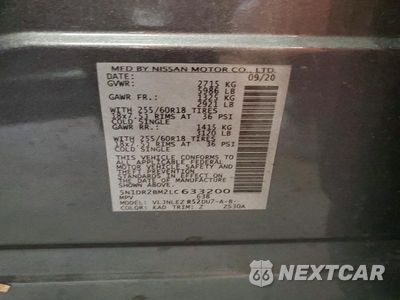Zdjęcie 13 z 13 samochodu: 2020 NISSAN PATHFINDER SV VIN:5N1DR2BM2LC633200 - miniatura