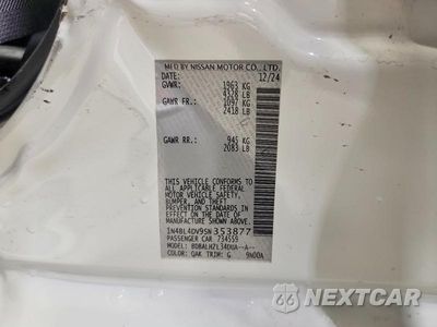 Zdjęcie 12 z 12 samochodu: 2025 NISSAN ALTIMA SV VIN:1N4BL4DV9SN353877 - miniatura